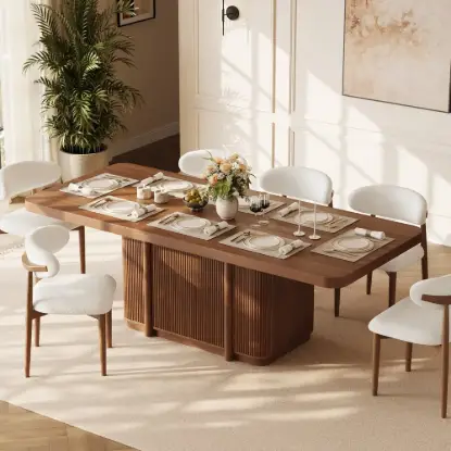 Picture of Lineva 71"–91" Extendable Wood 6–8 Seater Dining Table