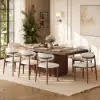 Lineva 71"–91" Extendable Wood 6–8 Seater Dining Table