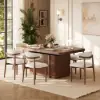 Lineva 71"–91" Extendable Wood 6–8 Seater Dining Table