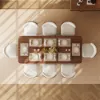 Lineva 71"–91" Extendable Wood 6–8 Seater Dining Table