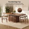 Lineva 71"–91" Extendable Wood 6–8 Seater Dining Table