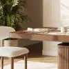 Lineva 71"–91" Extendable Wood 6–8 Seater Dining Table