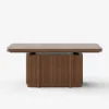 Lineva 71"–91" Extendable Wood 6–8 Seater Dining Table