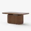 Lineva 71"–91" Extendable Wood 6–8 Seater Dining Table