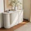 63" Faux Travertine Sintered Stone Sideboard