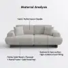 Performance Chenille Adjustable Backrest Sofa