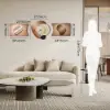 3-Piece Pebble-Shaped Battery-Operated Wall Clock with Acrylic and MDF Panels