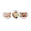 3-Piece Pebble-Shaped Battery-Operated Wall Clock with Acrylic and MDF Panels