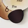 3-Piece Pebble-Shaped Battery-Operated Wall Clock with Acrylic and MDF Panels