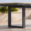 Picture of Tevara Outdoor Extendable Teak & Aluminium Dining Table – Dark Grey