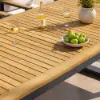 Picture of Tevara Outdoor Extendable Teak & Aluminium Dining Table – Dark Grey