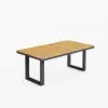 Picture of Tevara Outdoor Extendable Teak & Aluminium Dining Table – Dark Grey