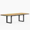 Picture of Tevara Outdoor Extendable Teak & Aluminium Dining Table – Dark Grey