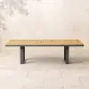 Picture of Tevara Outdoor Extendable Teak & Aluminium Dining Table – Dark Grey