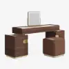 Horva Extendable Walnut Makeup Vanity Set (57"–73")