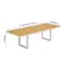 Tevara Outdoor Extendable Teak & Aluminium Dining Table – Sand