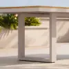 Tevara Outdoor Extendable Teak & Aluminium Dining Table – Sand