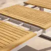 Tevara Outdoor Extendable Teak & Aluminium Dining Table – Sand