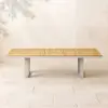 Tevara Outdoor Extendable Teak & Aluminium Dining Table – Sand