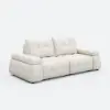 96" 2-Seater Genuine Leather Power Convertible Sleeper Sofa with Adjustable Armrests