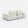 96" 2-Seater Genuine Leather Power Convertible Sleeper Sofa with Adjustable Armrests
