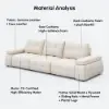 130" 3-Seater Genuine Leather Power Convertible Sleeper Sofa with Adjustable Armrests – AUD-H3193
