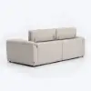87" 2-Seater Genuine Leather Power Convertible Sleeper Sofa with Adjustable Headrests