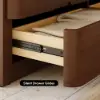 Arvona 47" 6-Drawer Walnut Chest of Drawers with Sintered Stone Top