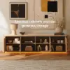 80-inch Ash Wood TV Stand with Sintered Stone Top – AUD-H3197