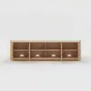80-inch Ash Wood TV Stand with Sintered Stone Top – AUD-H3197