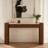 Japandi 60" Oval Sintered Stone Console Table With 2 Drawers – AUD-H3199