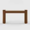 Japandi 60" Oval Sintered Stone Console Table With 2 Drawers – AUD-H3199