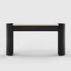 Japandi 60" Oval Sintered Stone Console Table With 2 Drawers – AUD-H3200