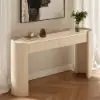 Japandi 60" Oval Sintered Stone Console Table With 2 Drawers – AUD-H3201