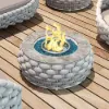 Cocaro 600D Waterproof Fire Pit Table Cover