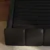 Humply Queen Black Faux Leather Storage Bed with Drawers