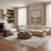 Genuine Leather 360° Swivel Accent Chair