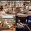 Genuine Leather 360° Swivel Accent Chair