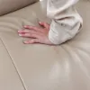 Genuine Leather 360° Swivel Accent Chair