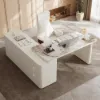 Artis 71" Right-Hand Return Sintered Stone Executive Desk