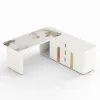 Artis 71" Right-Hand Return Sintered Stone Executive Desk