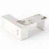 Artis 71" Right-Hand Return Sintered Stone Executive Desk
