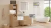 Picture of 31" LED Bathroom Mirror Cabinet with Defogger, 3-Color Light, Tissue Slot