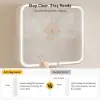 Picture of 31" LED Bathroom Mirror Cabinet with Defogger, 3-Color Light, Tissue Slot