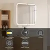 Picture of 31" LED Bathroom Mirror Cabinet with Defogger, 3-Color Light, Tissue Slot