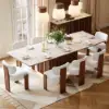 Aura 94" Rectangular Sintered Stone 10-Seater Dining Table