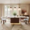 Aura 94" Rectangular Sintered Stone 10-Seater Dining Table