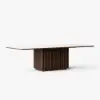 Aura 94" Rectangular Sintered Stone 10-Seater Dining Table