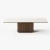 Aura 94" Rectangular Sintered Stone 10-Seater Dining Table