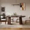 47"–79" Extendable Wood Dining Table Set with 4 Chairs
